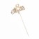 Topper "March 8, with flowers" on a suspension, Golden Gold beautifully