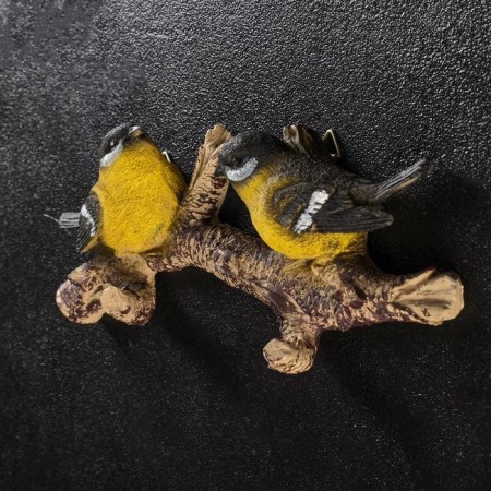 Suspended decor "A twig with two birds" color, 24x5x11cm-1