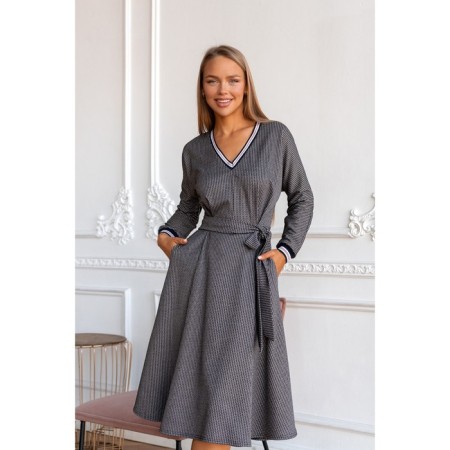 Women's dress, size 42, gray color 5582-2