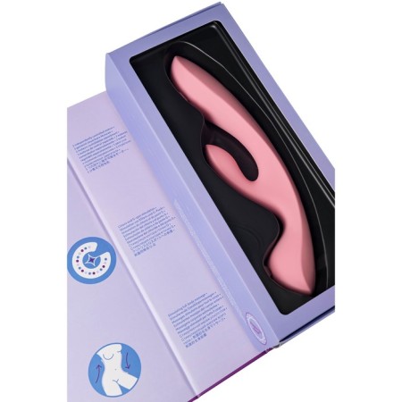 Unrealistic vibrator Satiffyer Triple OH, 24 cm, silicone, pink color-4