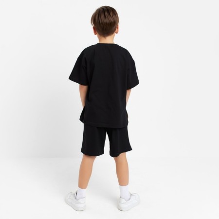 A set for a boy (T-shirt, shorts) KAFTAN "HYPE", height 146-152, black color-2