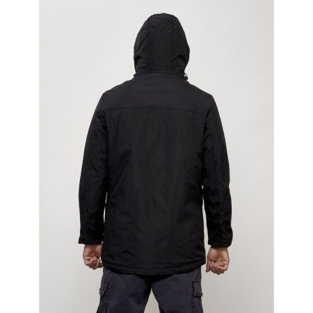 Male demi -season park, size 56, black color-6