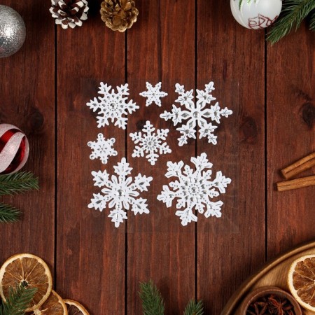 Stickers on the windows "New Year" snowflakes, 24 x 18 cm-1