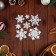 Stickers on the windows "New Year" snowflakes, 24 x 18 cm