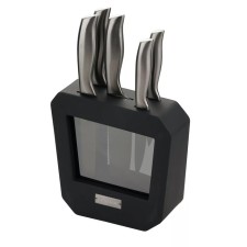 Lenardi knife set, on a stand, 5 items