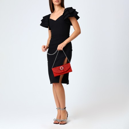 Female bag on a magnet, red color-7