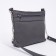 Bag Cross-Bodi with a zipper, gray color