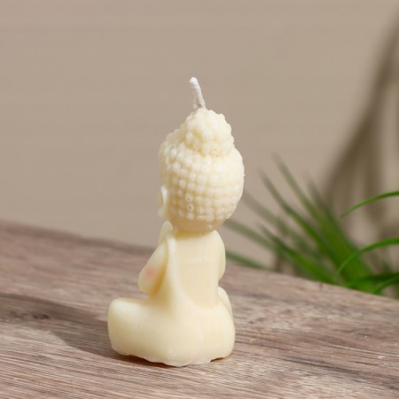 Candle "Buddha" 4x4x8 cm, soy wax-3