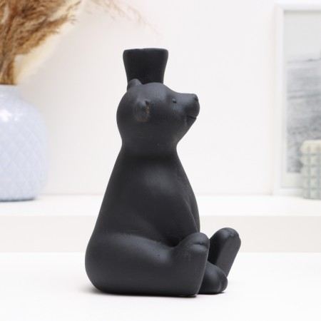Figure "Bear" black, 17cm-3
