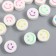Beads for PVC "Smile on White" set of 25 pcs 0.5x0.9x0.9 cm
