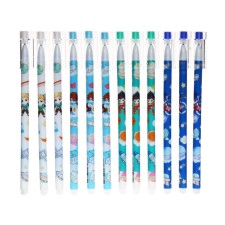 Gel handle washed ink, blue rod, anime mix