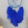 Dreams "Butterflies and ostrich feathers" bright blue d = 15 cm 50x15 cm