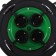 Coil 4 sockets, s/h, with lids IP44, 16 A, UHL2, Green