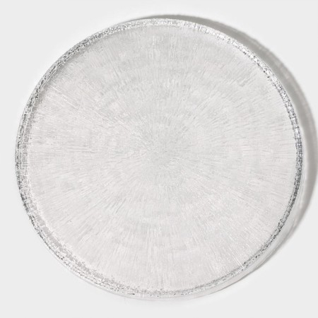 Glass plate dining with the side "Nuuk", d = 28 cm-1