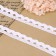 Knitted lace, 22 mm × 10 ± 1 m, white color