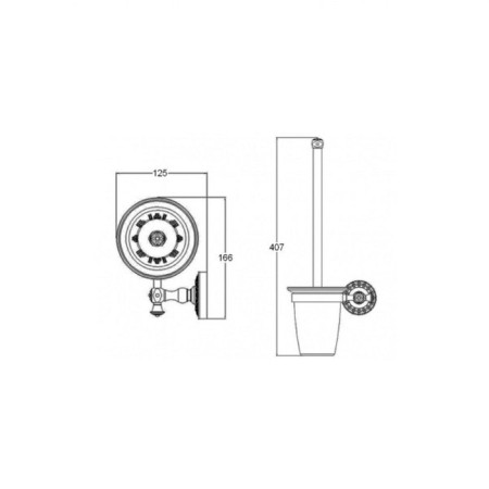 Bronze de Luxe K25010, suspended, bronze holder-1