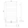 Water towels LARUSSO "Bond" P7, 500x800 mm, 408 W, lower connection