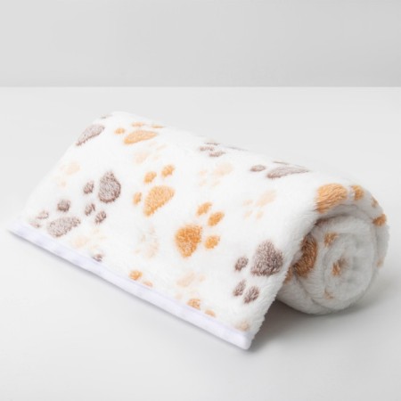 Animal blanket "With Love", 104 x 72 cm, white-1