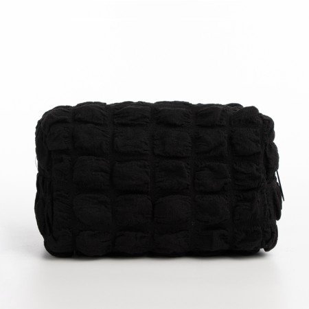 Cosmetic bag with lightning, black color-1