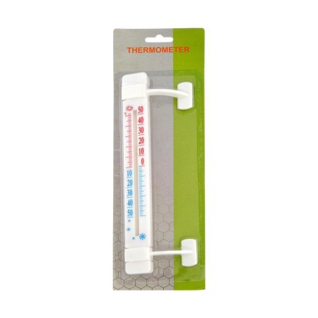 Thermometer, street, window, on Velcro, white-4