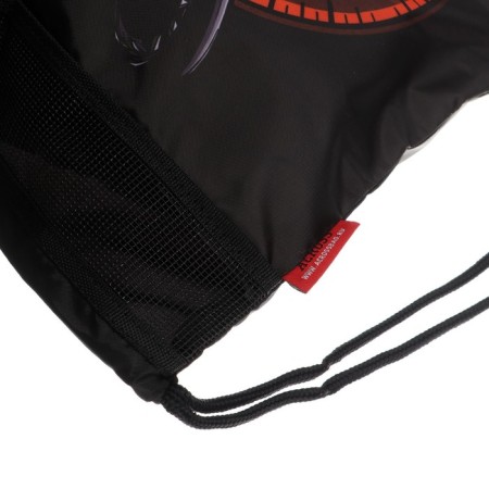 Frame backpack 39 x 29 x 17 cm, Across 410, filling: bag, pencil case, black/green ACR22-410-1-18