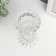 Glass of glass per 1 Crystal candle Transparent 13x6x6 cm