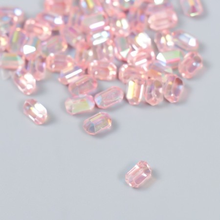 Decor for creativity Plastic "Executed Crystal" set of 60 pcs red 0.8x0.6 cm