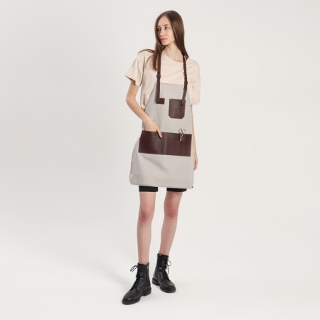 Apron for the master, the color of gray/brown-1