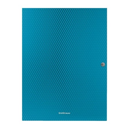 A4 button folder 3 valves Erichkrause Diagonal Vivid, Opennial, 500 μm, Koreshka 8 mm, mix-5