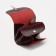 Case for coins/headphones on the button, burgundy color