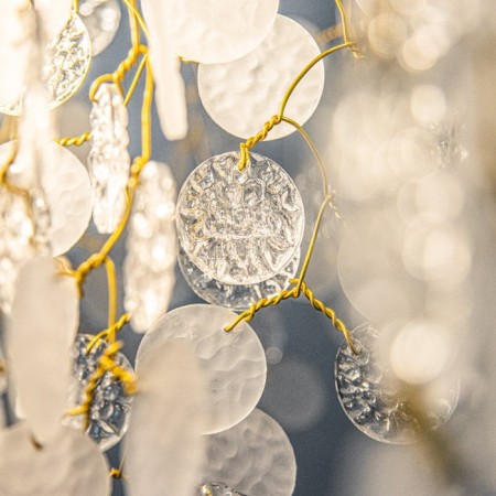Payetki chandelier 8xg9 gold 60x60x50-90cm Bayerlux-4