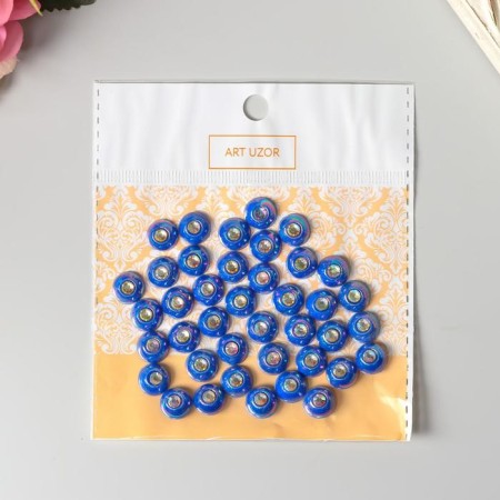 Decor for creativity Plastic "Half -Pester with a Straza Straz" set 40 pcs 1x1x0.5 cm-2