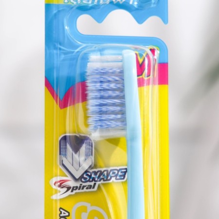 Lion System Medium Head toothbrush with V-shaped bristles-1