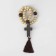 Wooden “Orthodox” parsing with a cross, 30 beads, milk color
