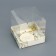 Box of the team with PVC lid, "chamomile", 10 x 10 x 10 cm. Confectionery packaging
