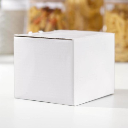 Ceramic bank for bulk products "White Wing", pink color-2