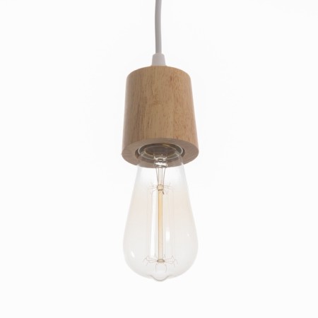 Suspension lamp "Claud" cylinder 1x40W E27 white 5x6.5x95cm-1