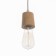 Suspension lamp "Claud" cylinder 1x40W E27 white 5x6.5x95cm