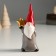 Souvenir Ceramics "Santa Claus, gray caftan, red cap, golden star" 12x4x5.5 cm