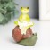 Souvenir Polystone "Frog on the Snail" 7.5x3.8x7 cm