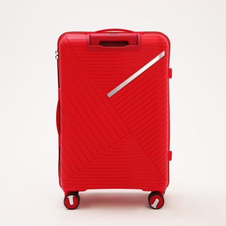 Middle suitcase 24 ", lightning department, code castle, 4 wheels, red color-5