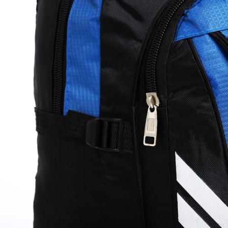 Tourist backpack on lightning, 4 outer pockets, blue/black color-6
