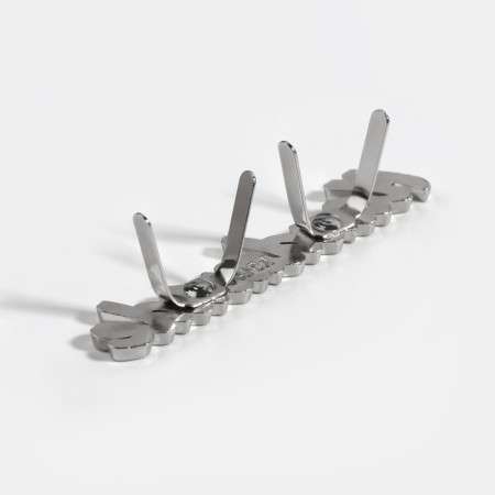 Decorative elements for the puncture "Hand Made", 5.4 × 1 cm, 10 pcs, silver color-3