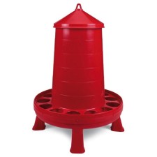 Bunker feeder for poultry at 16 kg, on legs, plastic