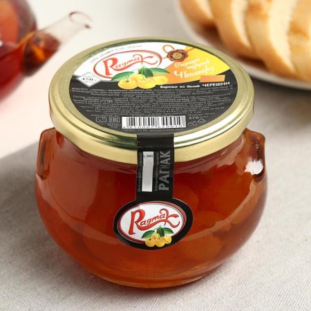 White cherries TM Ragmak, 450 ml jam