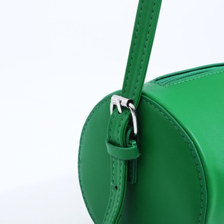 Bag Cross-Bodi with a zipper, green color-3