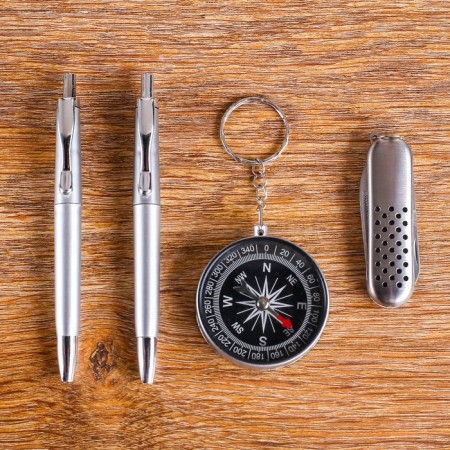 Gift set 4V1 (2 handles, knife 3B1, compass)-2