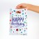 Gift, metallized package, "Happy birthday!" 17x25 cm, 20 microns 10 pcs set