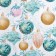 Glossy packaging paper "New Year's balls", 50 x 70 cm, New Year