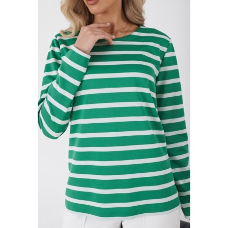 Long -line female striped Eliseeva Olesya, size 50, color green-2